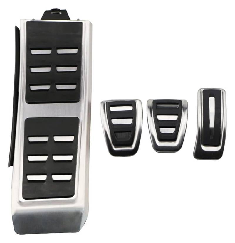 AUTO COPRIPEDALI PEDALI Für A&udi Für A6 C7 S6 4G 2012-2015 Auto Gas Bremse Rest Fuß Pedal Abdeckung LHD AT MT Edelstahl Auto Pedale Auto Teile Auto Pedal(MT With Rest) von ECKYGYCEPK