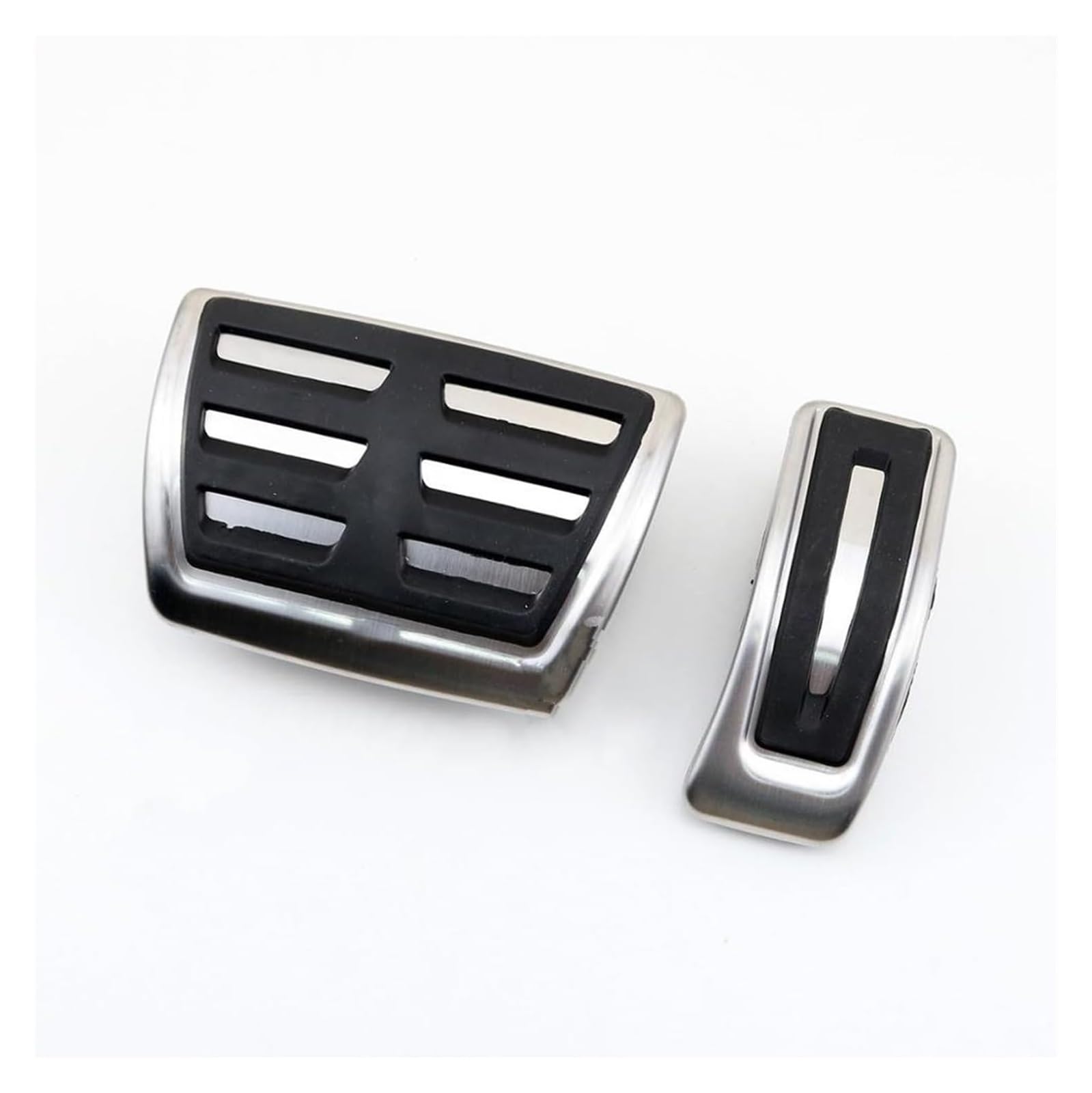 AUTO COPRIPEDALI PEDALI Für A&udi Für Q7 2016 2017 2018 Zubehör Kraftstoff Brems Fuß Rest AT Pedal Platte Beschleuniger Refit Pads Dekoration Aufkleber Auto Pedal(AT 2pcs Set) von ECKYGYCEPK