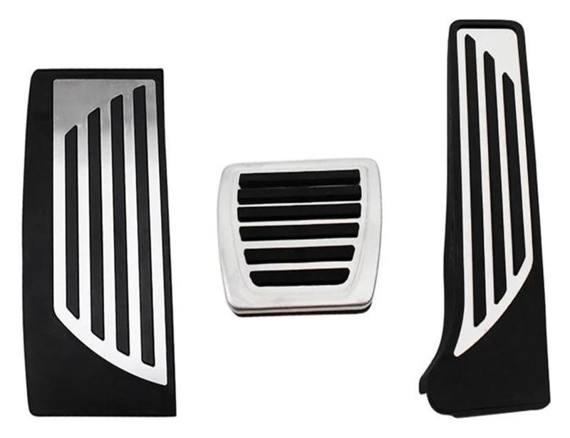 AUTO COPRIPEDALI PEDALI Für Alfa Für Romeo Für Giulia Für Stelvio Edelstahl Gas Bremse Fußstütze Pedal Abdeckung Gaspedal Kein Bohren Kupplung Platte(3 Pedals) von ECKYGYCEPK