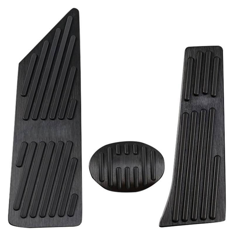 AUTO COPRIPEDALI PEDALI Für BM&W 2 Series F45 F46 2014-2019 Aluminium Auto Gaspedal Kraftstoff Bremspedale Abdeckung Anti-Rutsch-Pads Fall Autozubehör Auto Pedal(Rest AT 3pcs Black) von ECKYGYCEPK