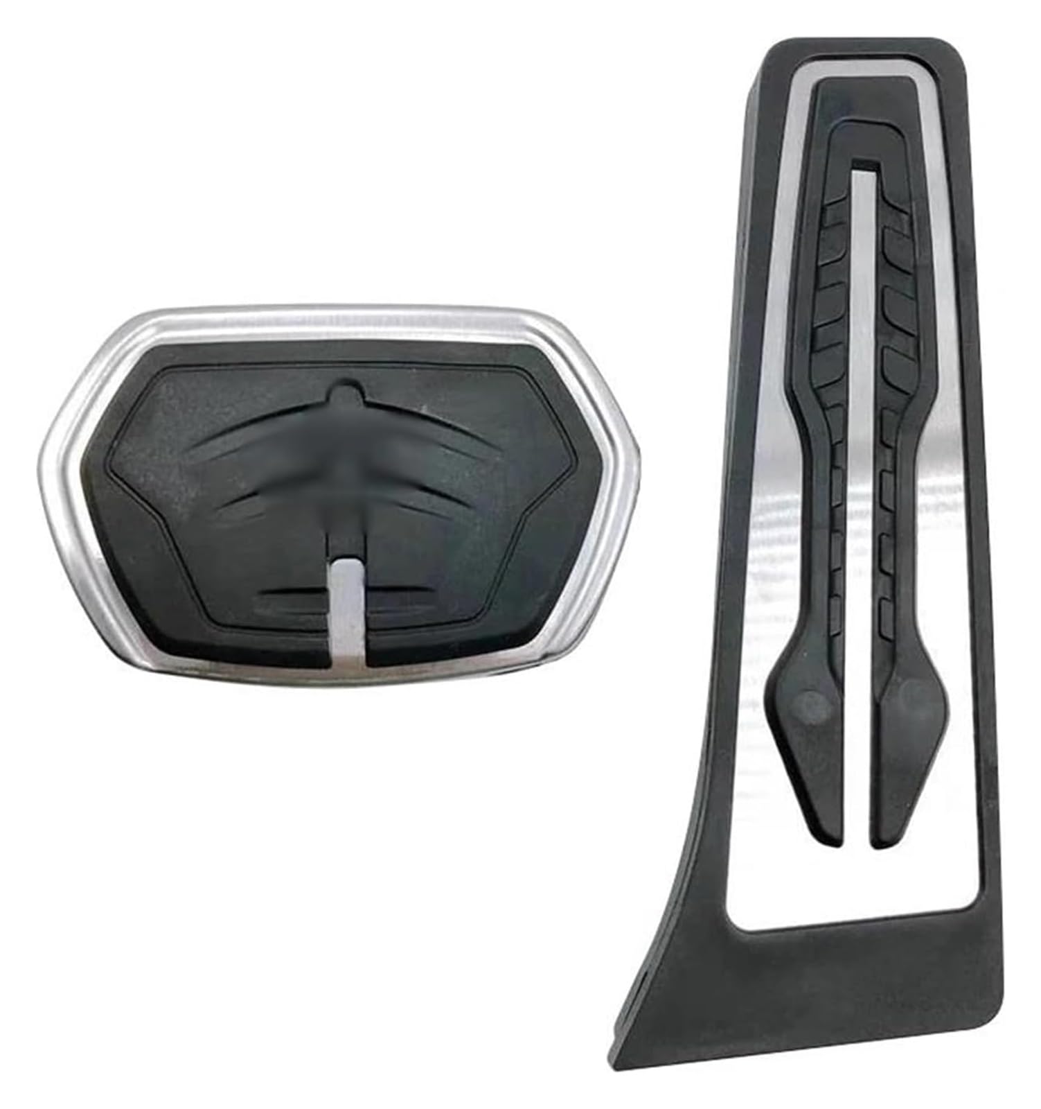 AUTO COPRIPEDALI PEDALI Für BM&W X1 F48 X2 F39 2016-2022 Edelstahl Auto Gaspedal Bremspedale Abdeckung Rutschfeste Pads Zubehör Kupplung Bremspedal Gummi von ECKYGYCEPK