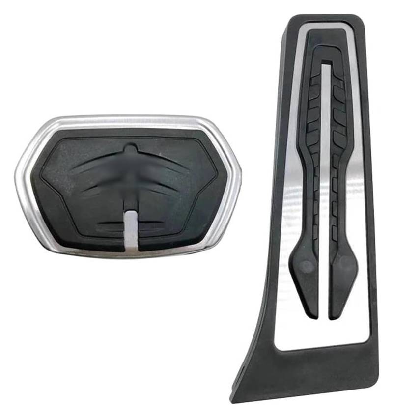 AUTO COPRIPEDALI PEDALI Für BM&W X1 F48 X2 F39 2016-2022 Edelstahl Auto Gaspedal Bremspedale Abdeckung Rutschfeste Pads Zubehör Kupplung Bremspedal Gummi von ECKYGYCEPK