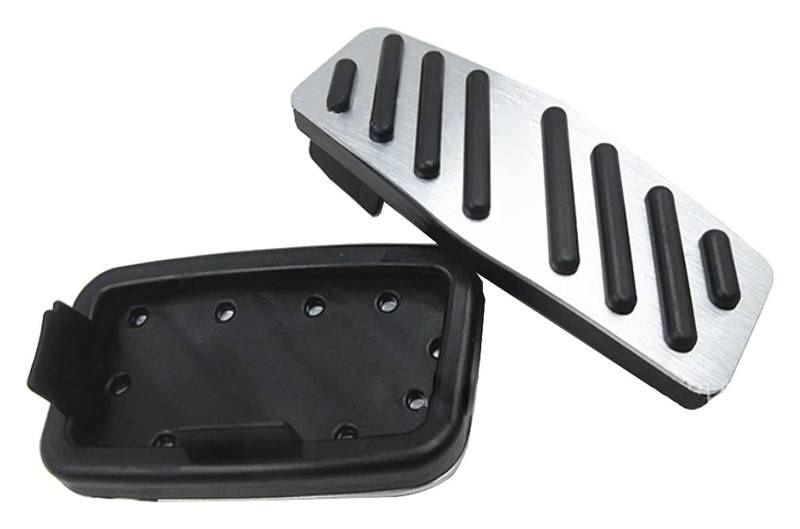 AUTO COPRIPEDALI PEDALI Für C&hevrolet Für Blazer 2019-2022 2x Edelstahl Auto Fußpedale Gas Beschleuniger Bremse Nicht-slip Pedal Abdeckung Teile Auto Pedal(Silver) von ECKYGYCEPK