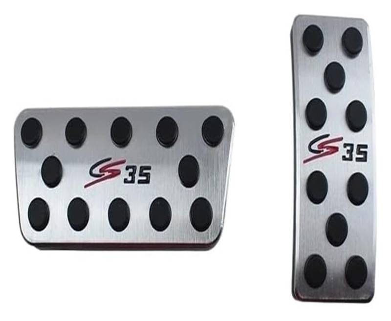 AUTO COPRIPEDALI PEDALI Für Changan CS35 CS 35 2012-2017 Accelerator Gas Bremspedale Kupplung Abdeckung AT MT Zubehör Aluminium Legierung Auto Fuß Pedal Pad(At 2pcs) von ECKYGYCEPK