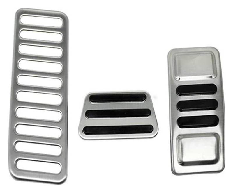 AUTO COPRIPEDALI PEDALI Für Fo&rd Für Mustang 2015-2022 1 Stück Bremspedal Silber Fußstütze Pedale Rutschfeste Beschleuniger Abdeckung Pad Kupplung Gummi von ECKYGYCEPK
