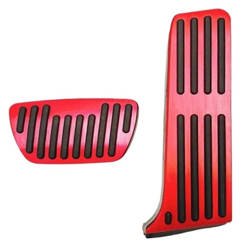 AUTO COPRIPEDALI PEDALI Für T&oyota Für Camry 2018 Aluminium Legierung Zubehör Auto Fußstütze Bremse Accelerator Gas Pedal Pad Abdeckung Kein Bohren Lutch(Red) von ECKYGYCEPK