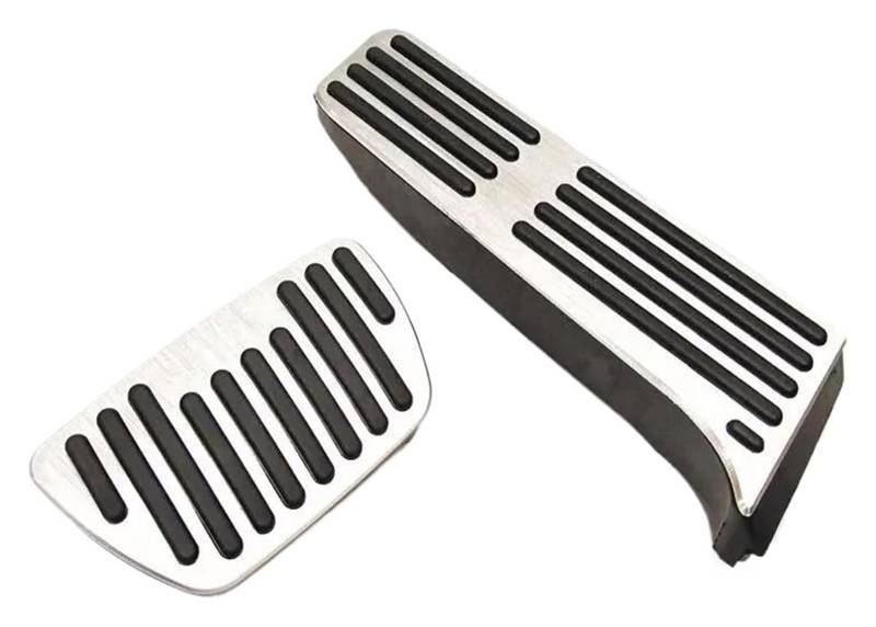 AUTO COPRIPEDALI PEDALI Für T&oyota Für Camry 2018 Aluminium Legierung Zubehör Auto Fußstütze Bremse Accelerator Gas Pedal Pad Abdeckung Kein Bohren Lutch(Silver) von ECKYGYCEPK