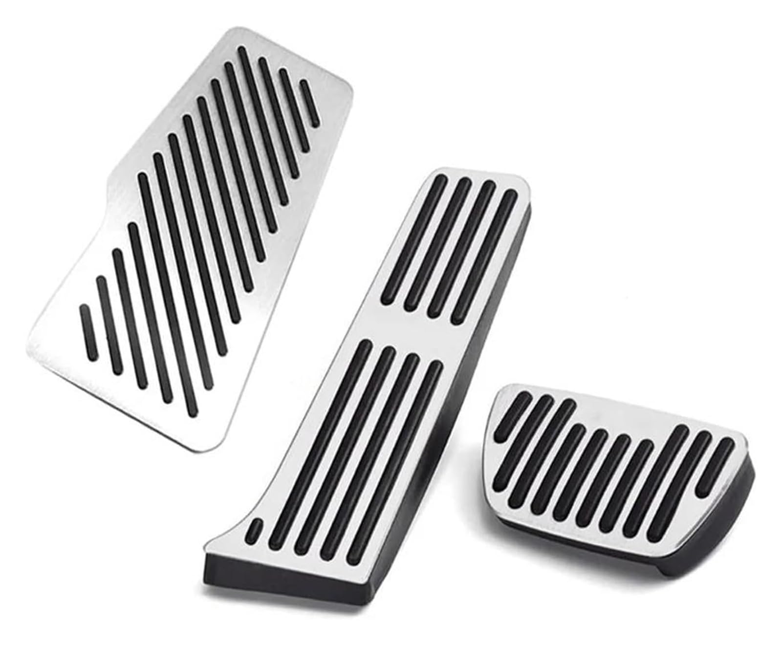 AUTO COPRIPEDALI PEDALI Für T&oyota Für Camry 70 XV70 2018-2020 2021 2022 Accelerator Kraftstoff Brems Fußstütze Pedal Platte Abdeckung Auto Pad Brems Gummi(3pcs Silver) von ECKYGYCEPK