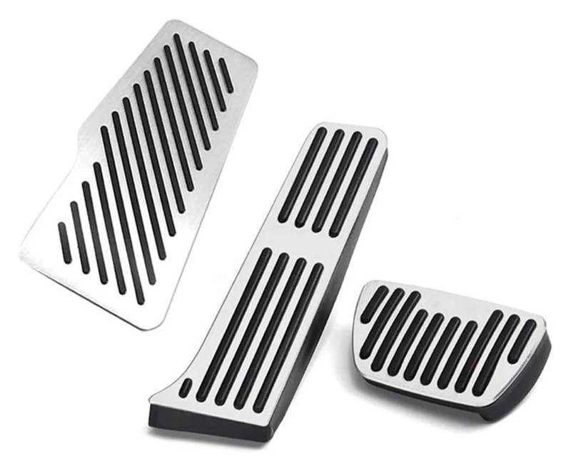 AUTO COPRIPEDALI PEDALI Für T&oyota Für Camry 70 XV70 2018-2020 2021 2022 Accelerator Kraftstoff Brems Fußstütze Pedal Platte Abdeckung Auto Pad Brems Gummi(3pcs Silver) von ECKYGYCEPK