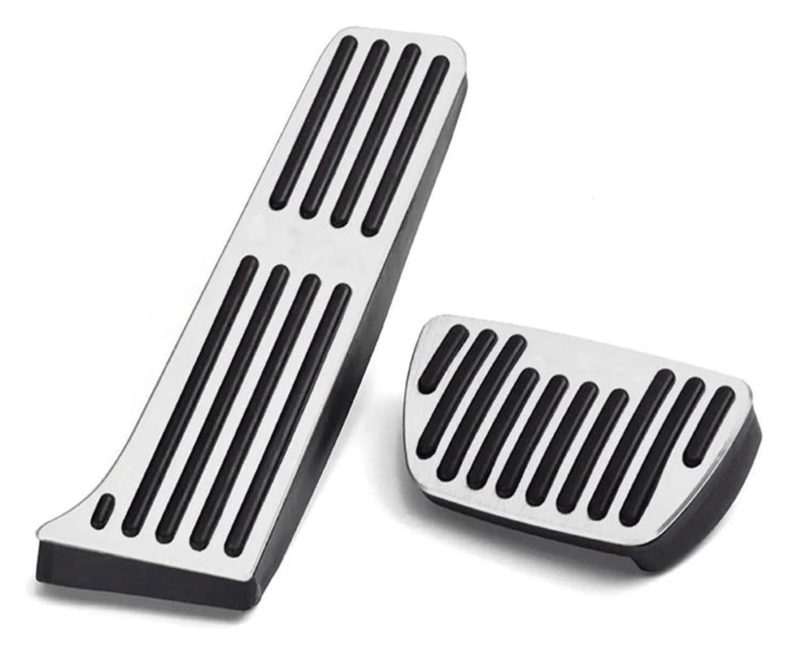 AUTO COPRIPEDALI PEDALI Für T&oyota Für Camry 70 XV70 2018-2020 2021 2022 Accelerator Kraftstoff Brems Fußstütze Pedal Platte Abdeckung Auto Pad Brems Gummi(At 2pcs Silver) von ECKYGYCEPK