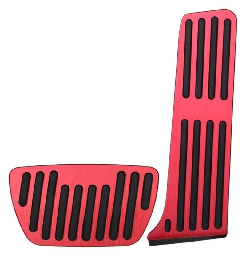AUTO COPRIPEDALI PEDALI Für T&oyota RAV4 XA50 2023 2022 2021 Zubehör LHD Auto Kraftstoff Gaspedal Bremse Rest Fuß Pedale Clucth Pad(Red 2 Pieces) von ECKYGYCEPK