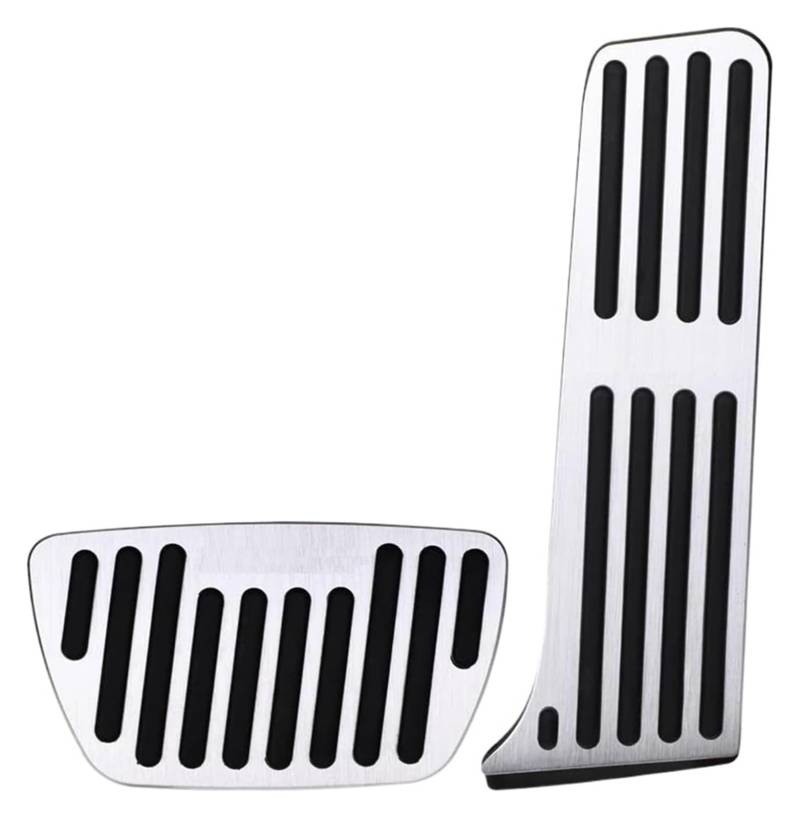 AUTO COPRIPEDALI PEDALI Für T&oyota RAV4 XA50 2023 2022 2021 Zubehör LHD Auto Kraftstoff Gaspedal Bremse Rest Fuß Pedale Clucth Pad(Silver 2 Pieces) von ECKYGYCEPK