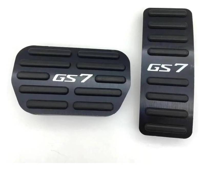 AUTO COPRIPEDALI PEDALI Für Trumpchi GS7 2017 2018 2019 2020 2021 2022 Aluminium Auto Fußstütze Pedal Beschleuniger Kraftstoff Bremspedale Abdeckung Zubehör(Gs7 Black) von ECKYGYCEPK