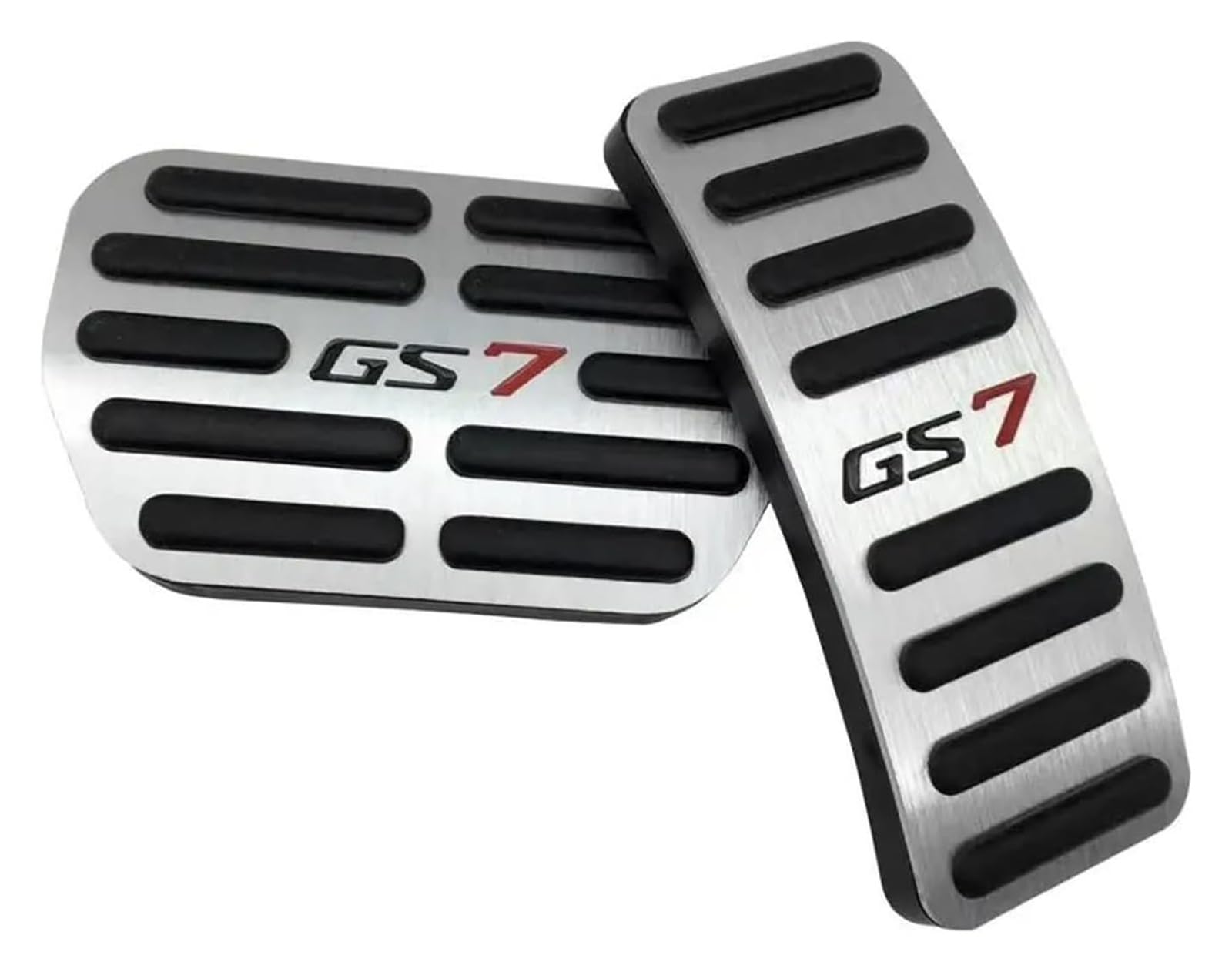 AUTO COPRIPEDALI PEDALI Für Trumpchi GS7 2017 2018 2019 2020 2021 2022 Aluminium Auto Fußstütze Pedal Beschleuniger Kraftstoff Bremspedale Abdeckung Zubehör(Gs7 Silver) von ECKYGYCEPK