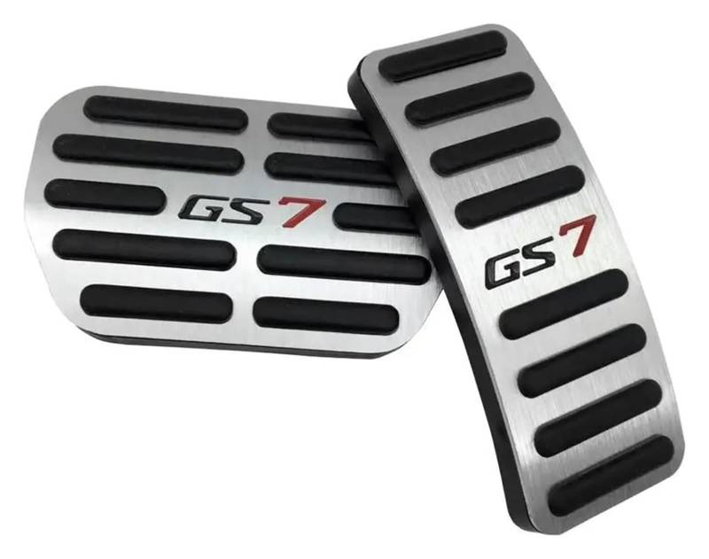 AUTO COPRIPEDALI PEDALI Für Trumpchi GS7 2017 2018 2019 2020 2021 2022 Aluminium Auto Fußstütze Pedal Beschleuniger Kraftstoff Bremspedale Abdeckung Zubehör(Gs7 Silver) von ECKYGYCEPK