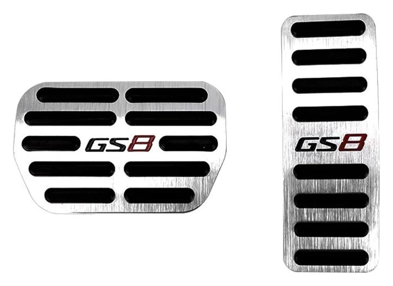 AUTO COPRIPEDALI PEDALI Für Trumpchi GS8 2017 2018 2019 2020 2021 2022 Aluminium Auto Fußstütze Pedal Beschleuniger Kraftstoff Bremspedale Abdeckung Zubehör(Gs8 Silver) von ECKYGYCEPK