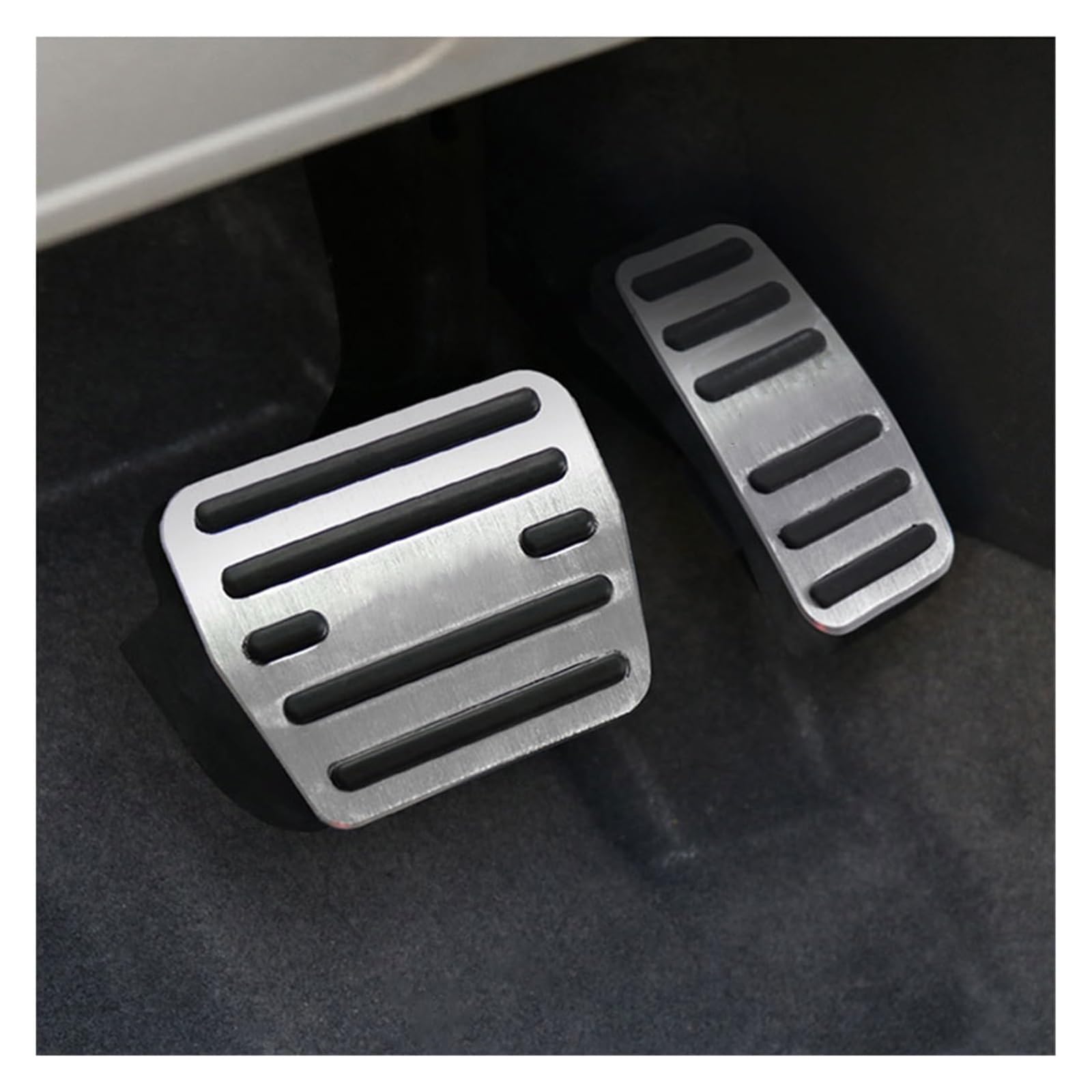 AUTO COPRIPEDALI PEDALI Für VW Für T-Roc Für Troc 2018 2019 2020 2021 2022 Auto Fuß Pedale Gaspedal Bremse Edelstahl Rutschfeste Pedal Pad Auto Pedal(Silver) von ECKYGYCEPK