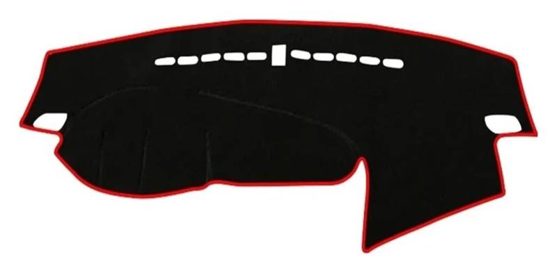 Auto Armaturenbrett Matte Für Kia Für Cadenza Für K7 2009-2011 2012 2013 2014 2015 Auto Armaturenbrett Abdeckung Matte Pad Sonnenschutz Teppich(A Red Side) von ECKYGYCEPK