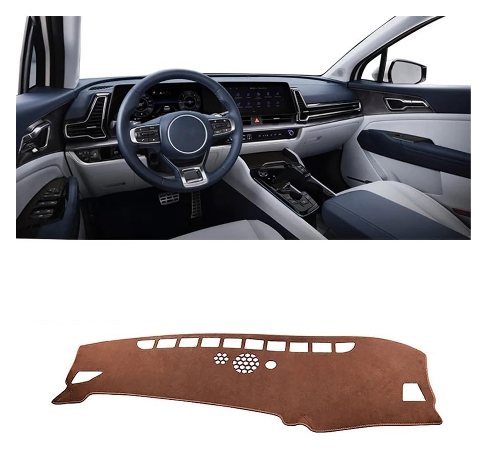 Auto Armaturenbrett Matte Für Kia Für Sportage Für NQ5 Für Hybrid Für GT-Line Für HEV Für X-Pro 2022-2024 Auto Armaturenbrett Abdeckmatte Leichte Pad Teppiche rutschfest Auto Armaturenbrett Matte Für Kia Für Sportage Für NQ5 Für Hybrid Für GT-Line Für HEV Für X-Pro 2022-2024 Auto Armaturenbrett Abdeckmatte Leichte Pad Teppiche rutschfest von ECKYGYCEPK