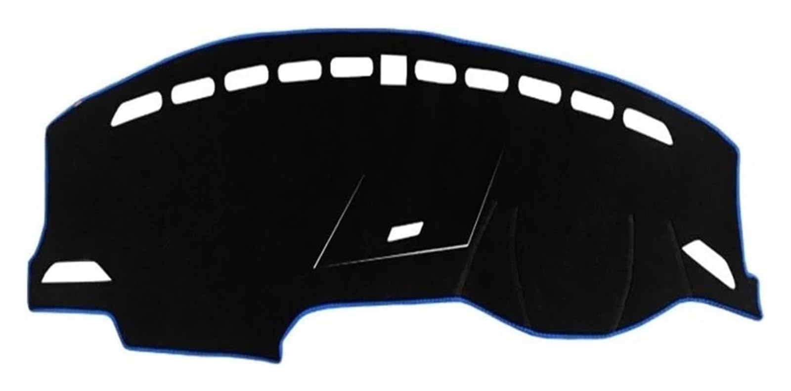 Auto Armaturenbrett Matte Für VW Für Tiguan Für MK2 2016-2021 2022 2023 Auto Dashboard Abdeckung Sonnenschutz Matte Pad Instrument Panel Teppiche(A RHD Blue Side) von ECKYGYCEPK