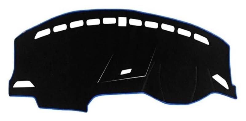 Auto Armaturenbrett Matte Für VW Für Tiguan Für MK2 2016-2021 2022 2023 Auto Dashboard Abdeckung Sonnenschutz Matte Pad Instrument Panel Teppiche(A RHD Blue Side) von ECKYGYCEPK