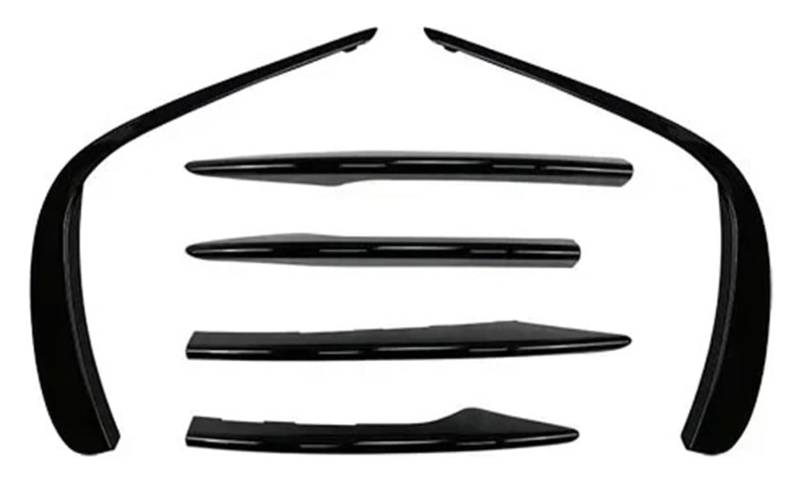 Für B&ENZ Für E-Klasse W213 E260 E300 E53 Für AMG 2021-2023 Schwarz Auto Frontstoßstange Splitter Nebelscheinwerfer Tuning Spoilerlippensatz Frontspoiler Für Autos von ECKYGYCEPK