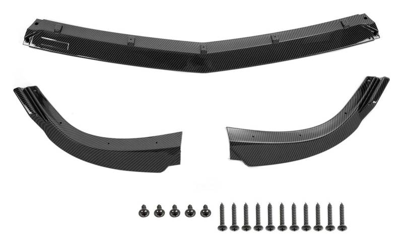 Für B&ENZ W204 C200 C250 C300 Für Sport 2012-2014 Splitter Spoilerlippensatz Glanzschwarz Carbon Fiber Guard Auto Frontstoßstange Frontspoiler Für Autos von ECKYGYCEPK