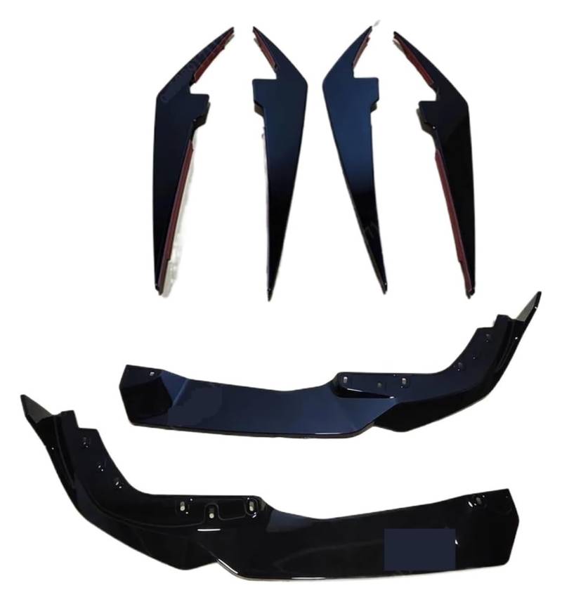 Für B&MW G20 G21 318i 320i 330i M340i Für LCI Für Sport 2022-2024 Splitter Spoilerlippe Set Diffusor Canards Aufkleber Auto Frontstoßstange Frontspoiler Für Autos von ECKYGYCEPK