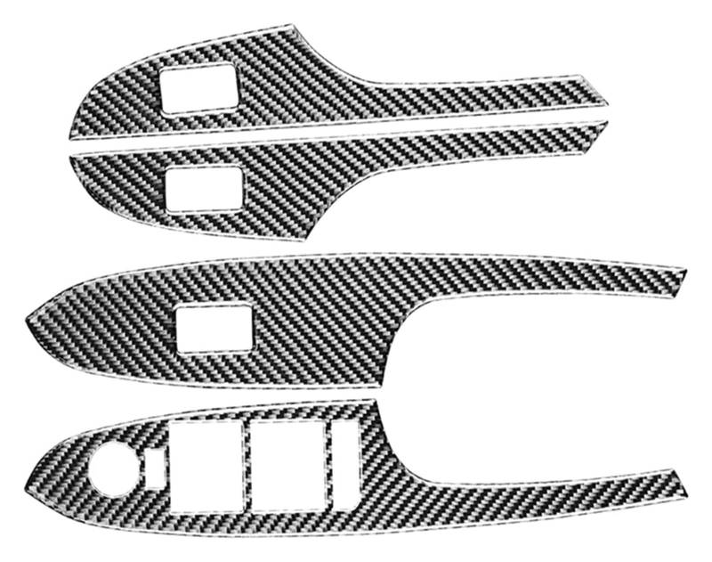 Für C&adillac ATS 2014 2015 2016 2017 2018 2019 2020 Zubehör Heber Taste Auto Schalter Carbon Fiber Fenster Panel Abdeckung Trim Autoverkleidung von ECKYGYCEPK
