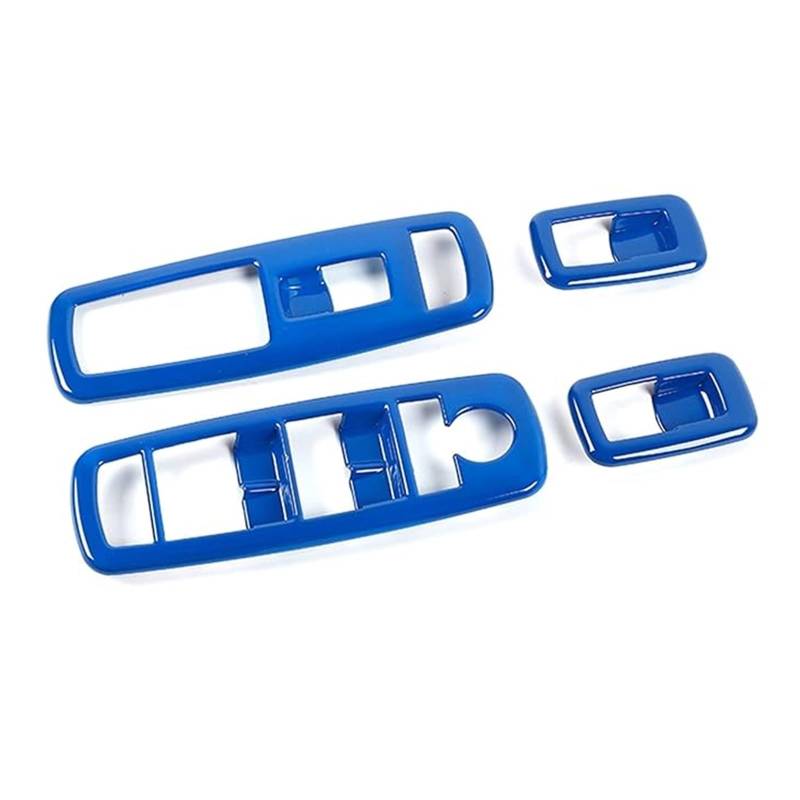 Für Dodge Für Charger Für Durango 2011-2019 Für AM 2010-2017 Blauer Heberknopf Autoschalter Fensterverkleidung ABS Innenzubehör Autoverkleidung von ECKYGYCEPK