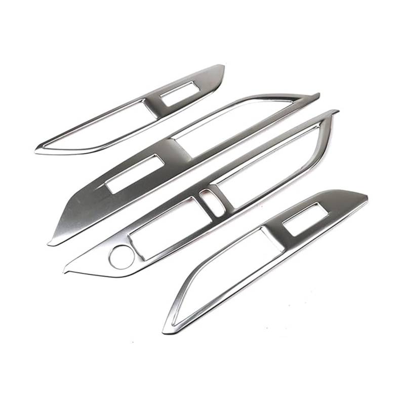 Für Peugeot 3008 GT 2017 2018-2021 Edelstahl Auto Fenster Schalter Abdeckung Control Panel Trim Styling LHD Heber Taste Autoverkleidung von ECKYGYCEPK