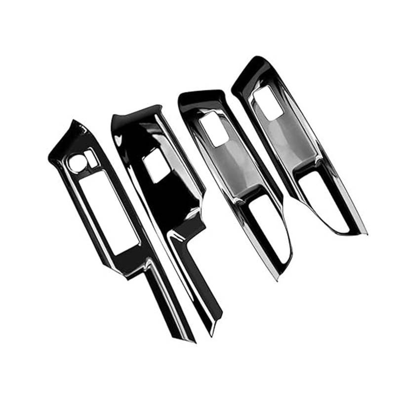 Für T&oyota Für Aqua 2021 2022 Auto Glänzend Schwarz Fenster Glas Lift Button Switch Cover Trim Tür Armlehne Panel Autoverkleidung von ECKYGYCEPK