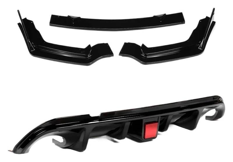 Spoilerlippe Vorne Für Infiniti Q50 Für Standard Für Sport Für Version 2014-2017 Auto Vorne Hinten Stoßstange Diffusor Spoiler Schutz W Bremslicht von ECKYGYCEPK
