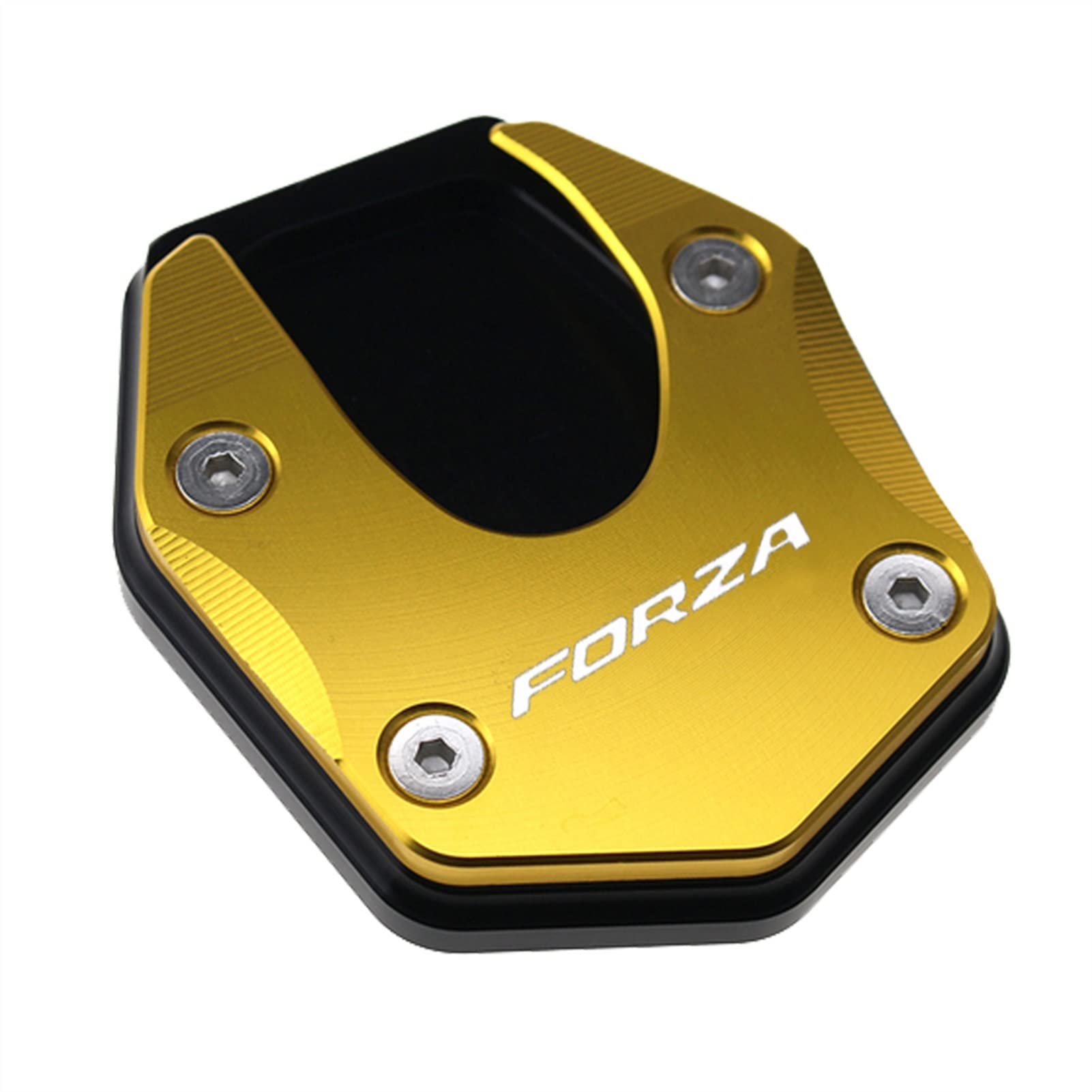 Für Honda Forza 750 FORZA750 2020 2021 2022 Motorrad CNC Aluminium Ständer Fuß Seitenständer Unterstützung Erweiterungsplatte (Color : Gold) von ECLAY
