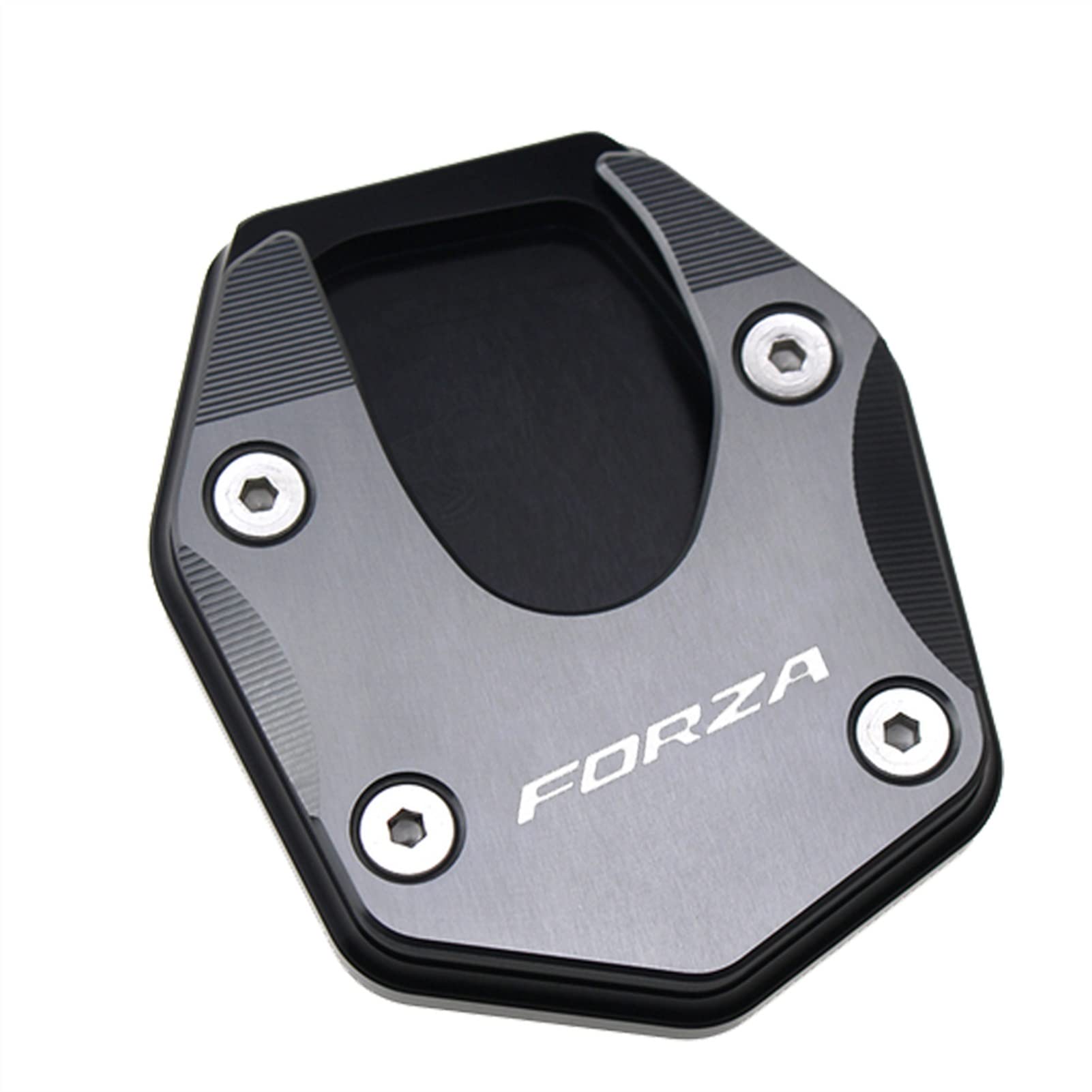 Für Honda Forza 750 FORZA750 2020 2021 2022 Motorrad CNC Aluminium Ständer Fuß Seitenständer Unterstützung Erweiterungsplatte (Color : Grey) von ECLAY
