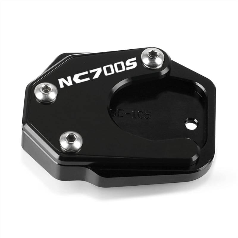 Motorrad Ständer Fuß Seitenständer Erweiterung Pad Stützplatten Für Honda NC700S/X NC700 S NC700X 2012 2013 2014 2015 (Color : Black a) von ECLAY