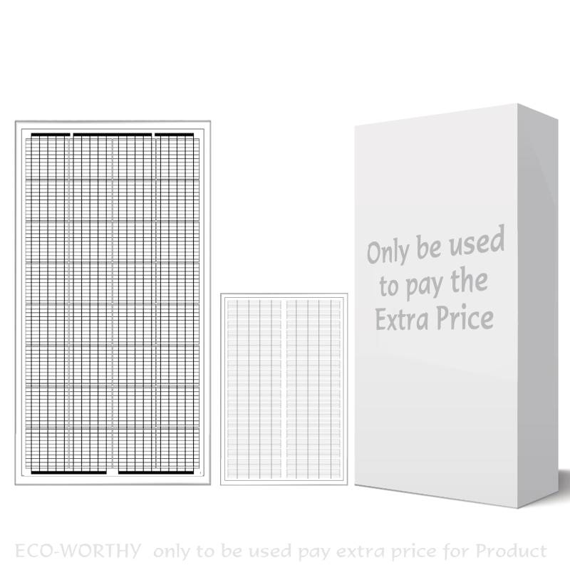 ECO-WORTHY solarpanel only to be used pay extra price for solarpanel foldable solar panel von ECO-WORTHY