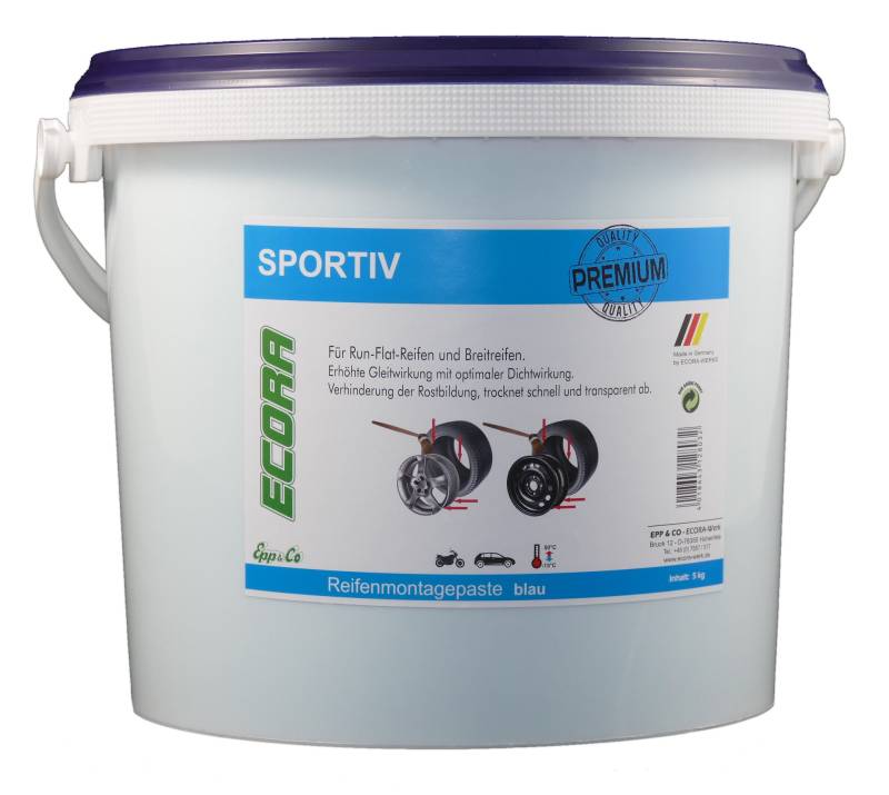 Reifenmontagepaste Sportiv blau von ECORA