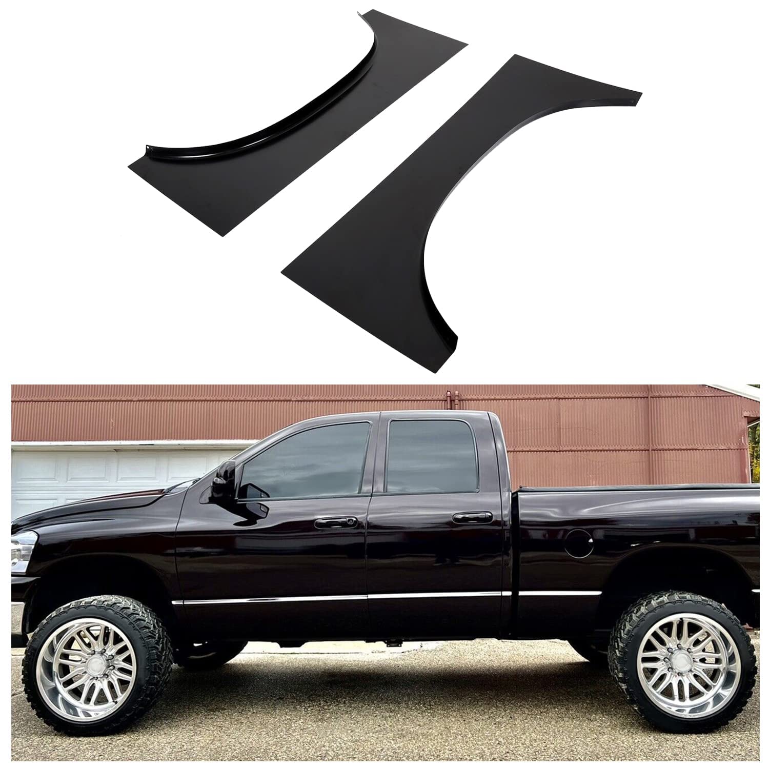 ECOTRIC Radlauf-Reparaturplatte für Heckbett, kompatibel mit Dodge Ram 1500 & 2003–2009, Dodge Ram 2500 3500, Ersatz für GNT56214714, oberes Radviertel-Patch-Panel, Fahrer- und Beifahrerseite ECOTRIC Radlauf-Reparaturplatte für Heckbett, kompatibel mit Dodge Ram 1500 & 2003–2009, Dodge Ram 2500 3500, Ersatz für GNT56214714, oberes Radviertel-Patch-Panel, Fahrer- und Beifahrerseite von ECOTRIC