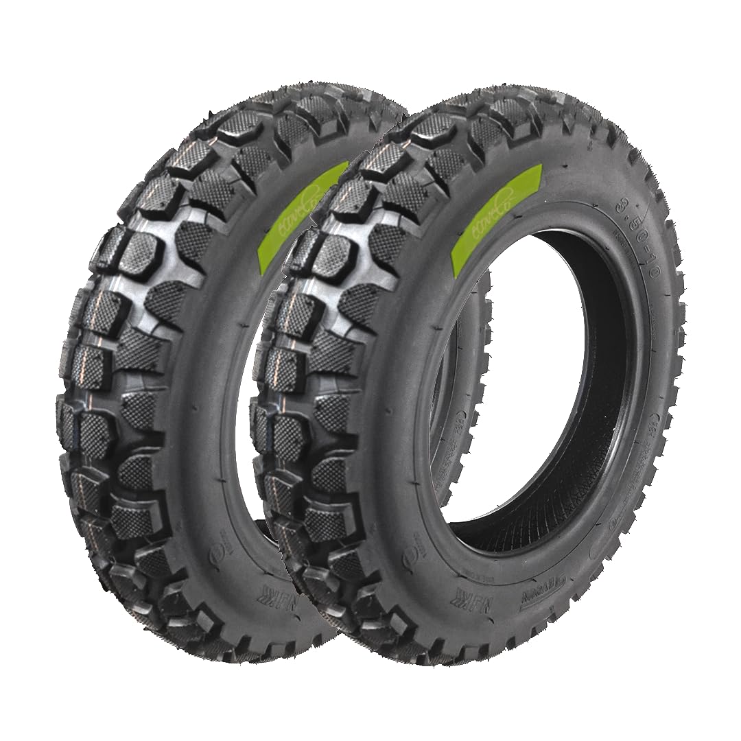 2 Reifen 3.50 – 10 Reifen 6PR Cross Tubeless für APE Piaggio Vespa PX 125 Primavera 150 200 2 Reifen 3.50 – 10 Reifen 6PR Cross Tubeless für APE Piaggio Vespa PX 125 Primavera 150 200 von ECOVELO