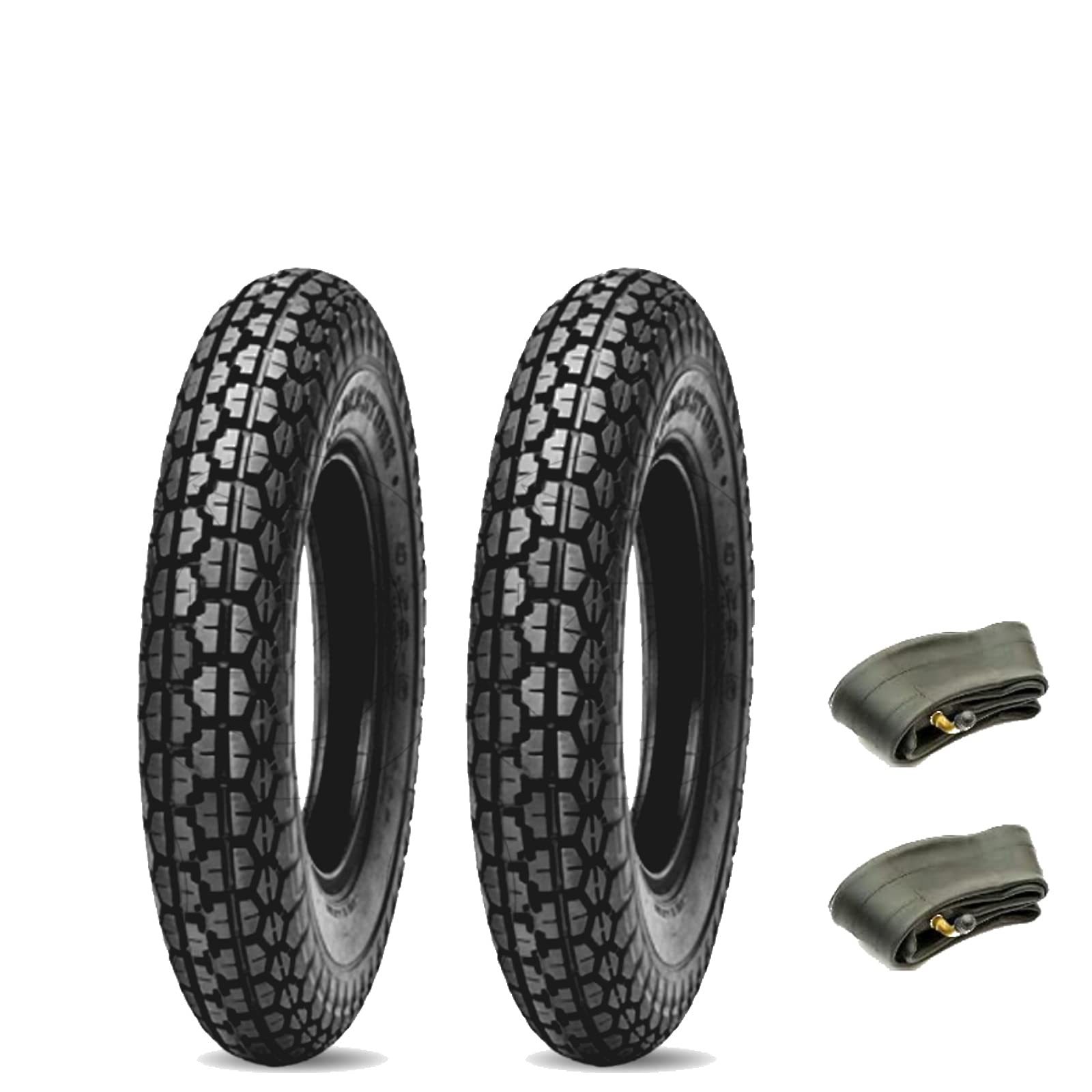 2 Reifen 3.50-8 4 P.R. + DEESTONE Reifenkammern kompatibel mit Vespa VBB VNB VBA VNA VB1T GL 125 150 2 Reifen 3.50-8 4 P.R. + DEESTONE Reifenkammern kompatibel mit Vespa VBB VNB VBA VNA VB1T GL 125 150 von ECOVELO