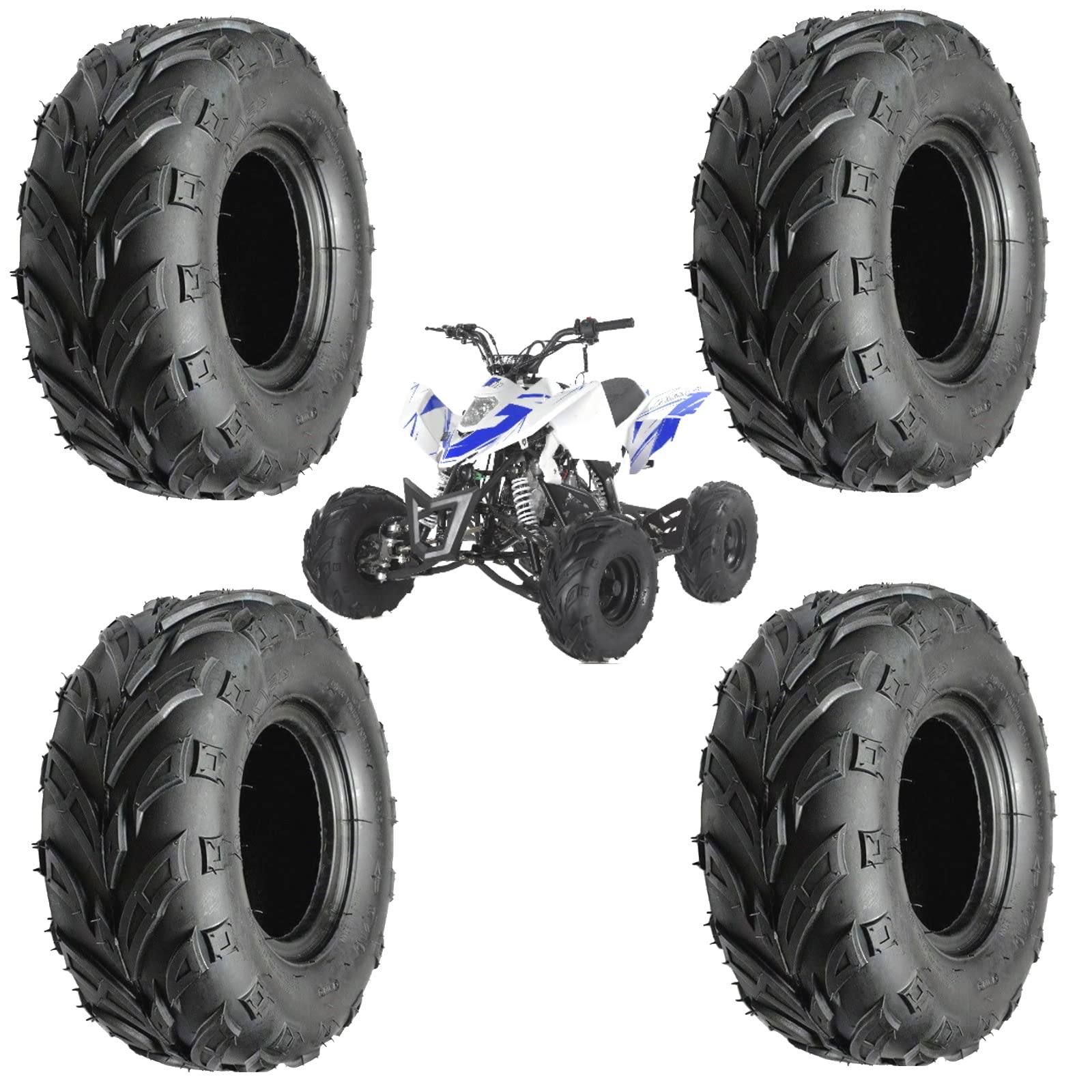Zug, 4 Reifen 16 x 8 – 7 16/8.00 – 7 Reifen Union, Reifen für ATV Mini Quad verstärkt 4 P.R. Zug, 4 Reifen 16 x 8 – 7 16/8.00 – 7 Reifen Union, Reifen für ATV Mini Quad verstärkt 4 P.R. von ECOVELO