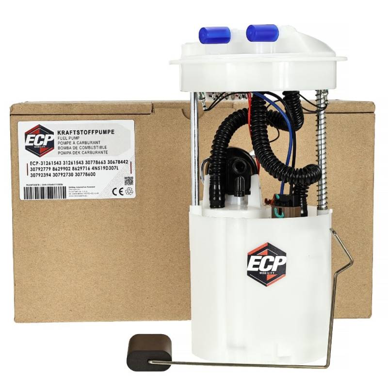 Kraftstoffpumpe kompatibel zu Volvo S40 V50 C70 2.5 T5 Benzin | Ersatz 31261543 30778663 8629902 | Elektrisch 12V | ECP MOBILITY von ECP MOBILITY