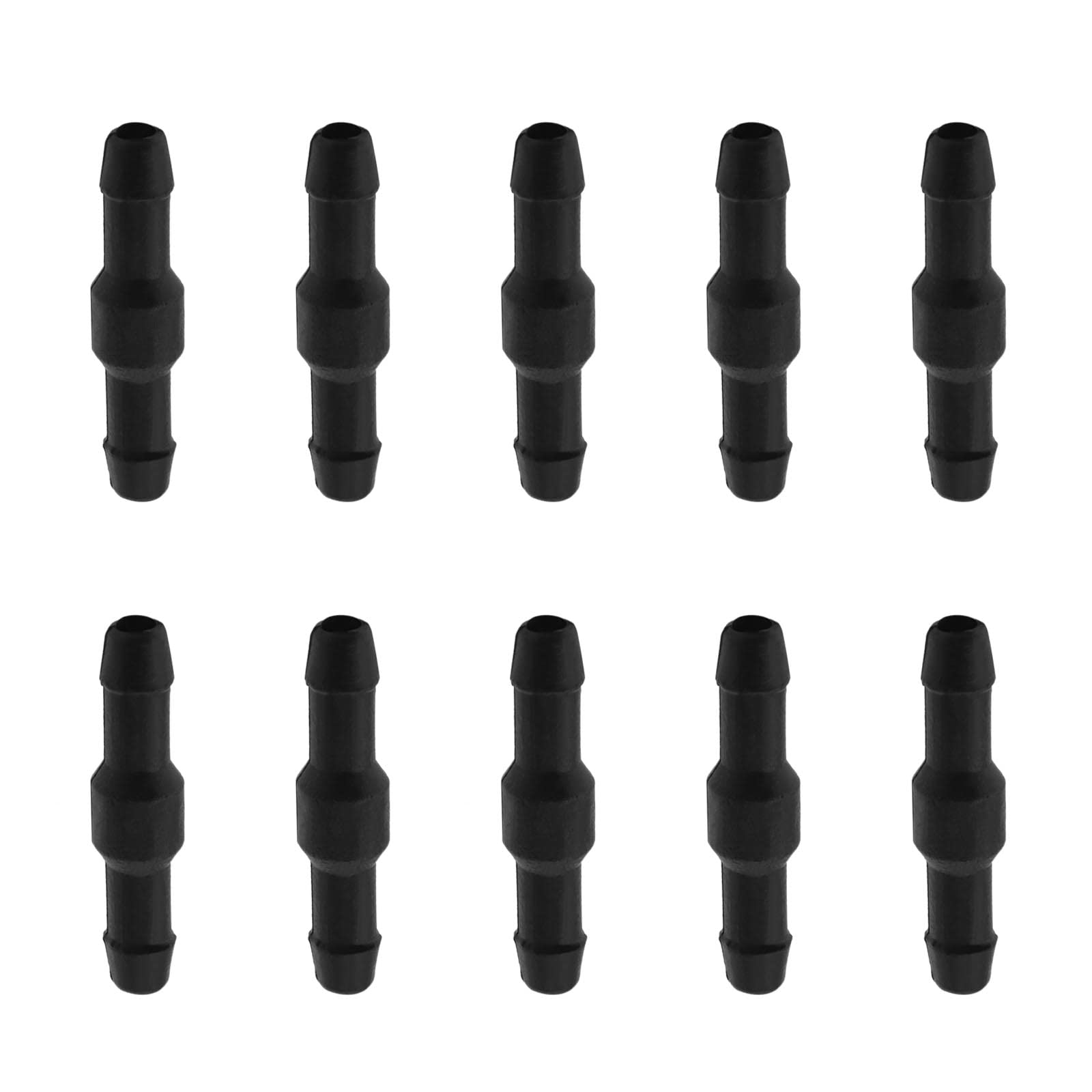 ECSiNG 10 Stück Auto Wischwasserschlauch Verbinder Spritzwasserschlauch Adapter 4mm Schwarz 2 Wege I Typ Universal von ECSiNG