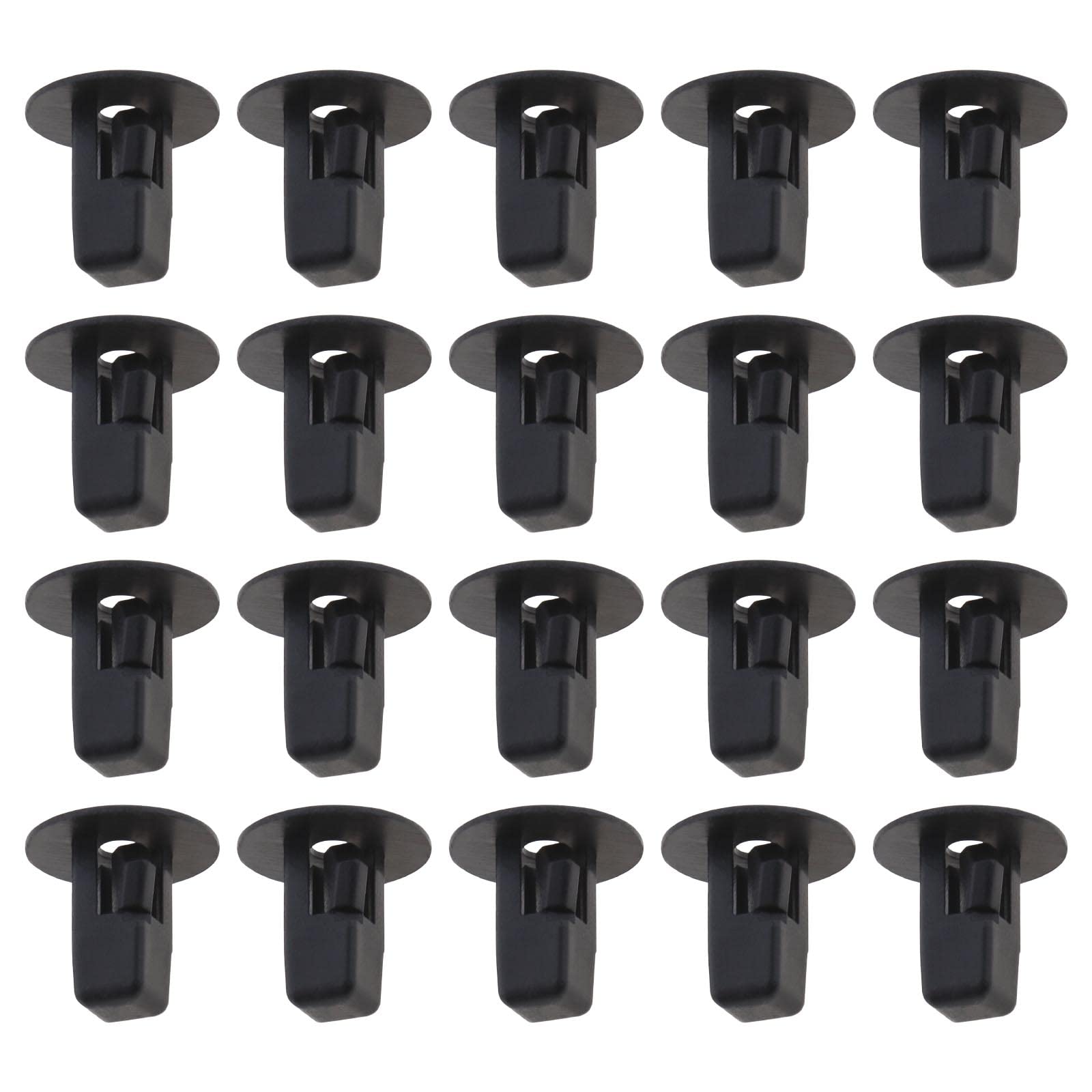 ECSiNG 100 Stück Haubenstoßstange Schutzblech Liner Clip 90189-06065 Verkleidungsclip Türverkleidungsclip Motorabdeckungsverschluss Spritzschutzhalter Nietclips Nylon Schwarz von ECSiNG