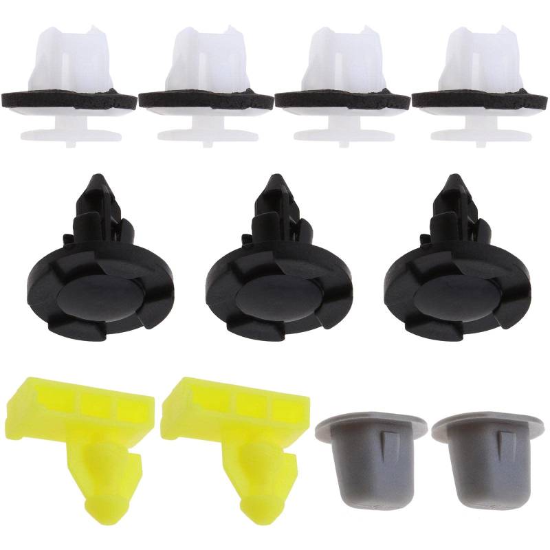 ECSiNG 11 Stück Auto Radlauf Surround Trim Moulding Clips Kit Plastic Nylon Retainer Fasteners Compatible with NISSAN JUKE 76882JG10A 0155309321 76848JG00A von ECSiNG