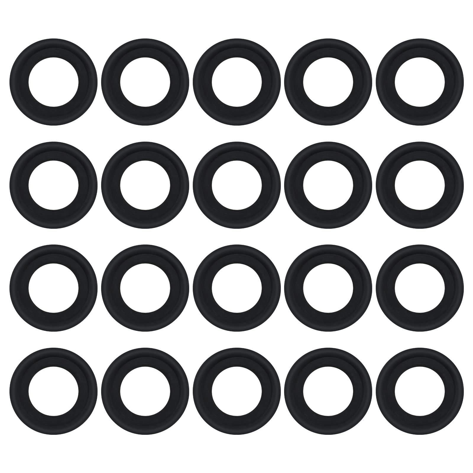 ECSiNG 20 Stück Automotor Ölablassschrauben Dichtungen 1005593 Gummi Unterlegscheiben 13mm ID 22mm OD Kompatibel mit Focus C-MAX Cougar Explorer ECSiNG 20 Stück Automotor Ölablassschrauben Dichtungen 1005593 Gummi Unterlegscheiben 13mm ID 22mm OD Kompatibel mit Focus C-MAX Cougar Explorer von ECSiNG