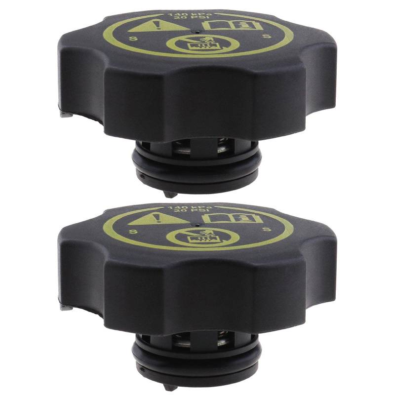ECSiNG 2X Auto Kühlerausgleichsbehälter Kühlerverschlussdeckel Motor Kühler Ausgleichsbehälterdeckel 13502353 1305248 Kompatibel mit Cruze/Excelle/New Regal von ECSiNG