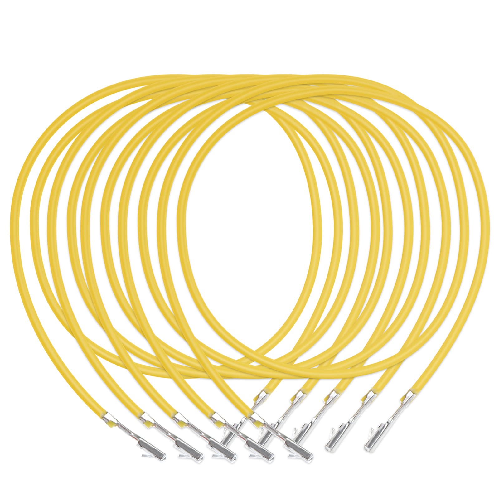 ECSiNG 5 Stück Reparaturleitung Ersatz Kabel 979009E 907649 Kompatibel mit VW Kompatibel mit Audi Kompatibel mit Skoda Gelb 0,50 Mm² von ECSiNG