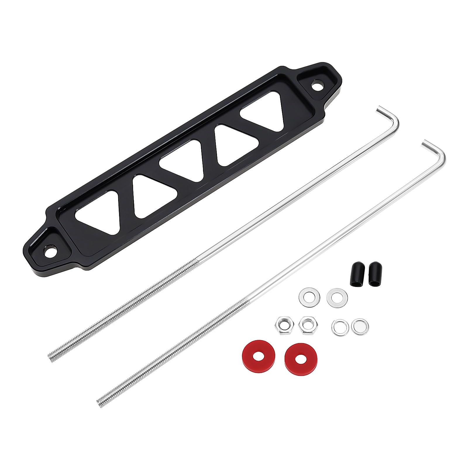ECSiNG 1 Set Fünf Löcher Dreieck Fixing Halterung Fünf Löcher Dreieck Ständer Autobatterie Halter Autobatterie Haltebügel Automotive Batterie Tie Down Bracket Schwarz ECSiNG 1 Set Fünf Löcher Dreieck Fixing Halterung Fünf Löcher Dreieck Ständer Autobatterie Halter Autobatterie Haltebügel Automotive Batterie Tie Down Bracket Schwarz von ECSiNG